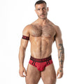 LOCKER GEAR - CUECA SUSTENIDO ESPORTIVA EM MALHA VERMELHA L