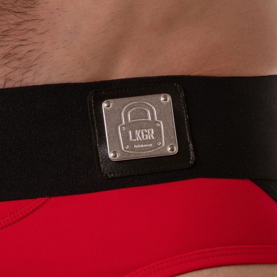 LOCKER GEAR - CUECA SUSPENSA COM CÓS LARGO VERMELHA M
