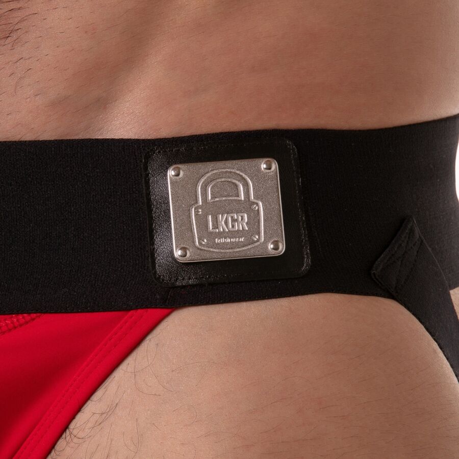 LOCKER GEAR - SUSPENSÓRIO COM CÓS LARGO VERMELHO TAMANHO XL