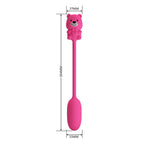 PRETTY LOVE - VIBRADOR BULLET RECARREGÁVEL OLSON COM CONTROLE REMOTO COM FIO ROSA