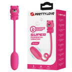 PRETTY LOVE - VIBRADOR BULLET RECARREGÁVEL OLSON COM CONTROLE REMOTO COM FIO ROSA