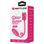 PRETTY LOVE - VIBRADOR BULLET RECARREGÁVEL OLSON COM CONTROLE REMOTO COM FIO ROSA
