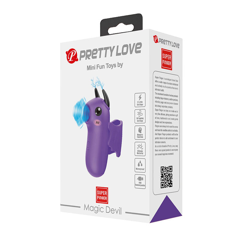 PRETTY LOVE - ESTIMULADOR DE DEDOS RECARREGÁVEL ROXO MAGIC DEVIL