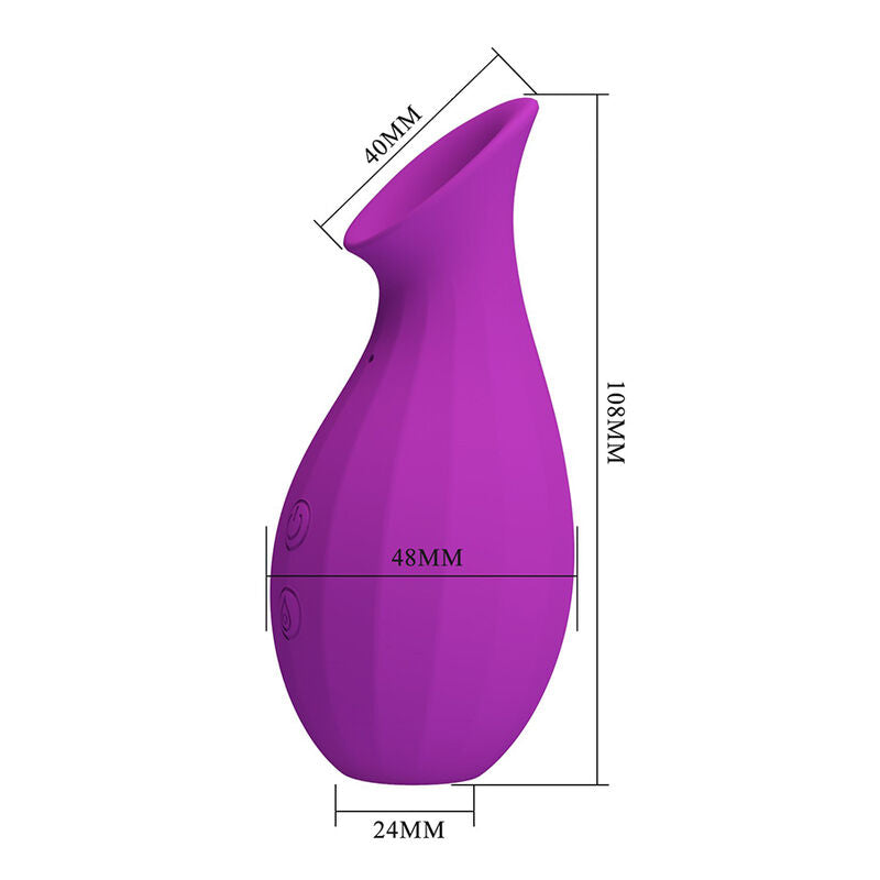PRETTY LOVE - GARRAFA MÁGICA ESTIMULADOR CLITORIANO RECARREGÁVEL POR SUCÇÃO - ROXO
