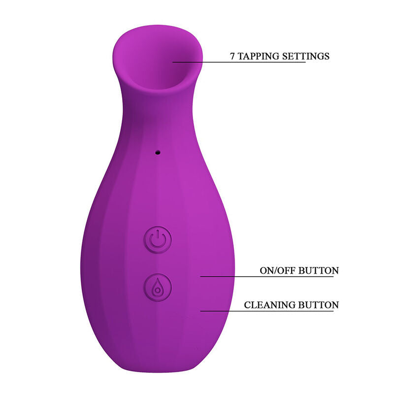 PRETTY LOVE - GARRAFA MÁGICA ESTIMULADOR CLITORIANO RECARREGÁVEL POR SUCÇÃO - ROXO