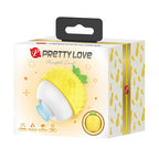 PRETTY LOVE - ESTIMULADOR CLITORIANO RECARREGÁVEL COM SUCÇÃO E IMPULSÃO AMARELO