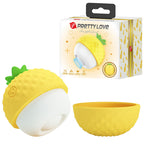 PRETTY LOVE - ESTIMULADOR CLITORIANO RECARREGÁVEL COM SUCÇÃO E IMPULSÃO AMARELO