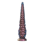 POWER MONSTERS - DILDO DE SILICONE FANTASIA TRICOLOR COM TENTÁCULOS ABISSAIS 46 CM Ø 7 CM