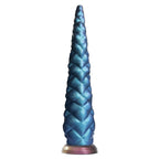 POWER MONSTERS - DILDO DE SILICONE FANTASIA TRICOLOR COM TENTÁCULOS ABISSAIS 46 CM Ø 7 CM