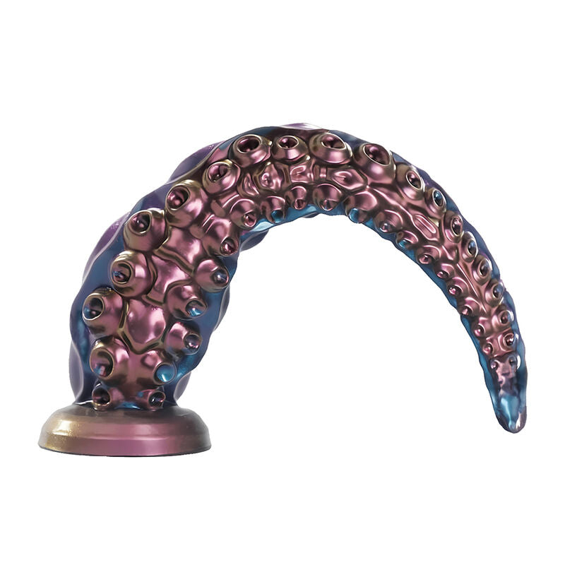 POWER MONSTERS - DILDO DE SILICONE FANTASIA TRICOLOR COM TENTÁCULOS ABISSAIS 46 CM Ø 7 CM