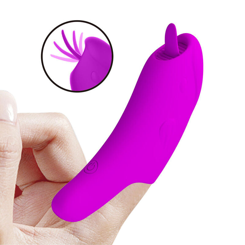 PRETTY LOVE - VIBRADOR DE DEDO RECARREGÁVEL PETERSON HONEY FINGER ROXO