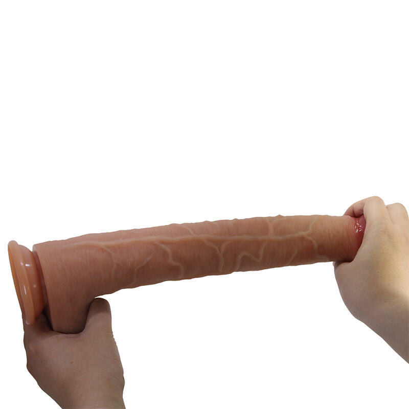 PRETTY LOVE - TERIN PLUS DILDO DE SILICONE REALISTA COM VENTOSA 37,6 CM Ø 5,5 CM