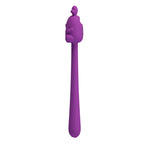 PRETTY LOVE - BASTÃO VIBRADOR FLEXÍVEL COM COELHINHO FOFO, RECARREGÁVEL VIA USB, ROXO