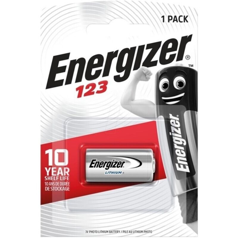 ENERGIZER - PILHA DE LÍTIO PARA FOTOGRAFIA CR123 3V - BLISTER*1
