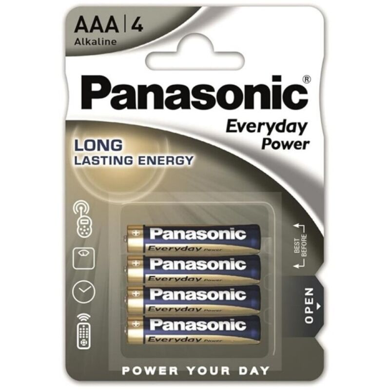 PANASONIC - PILHA ALCALINA AAA EVERYDAY POWER LR03 BLISTER*4