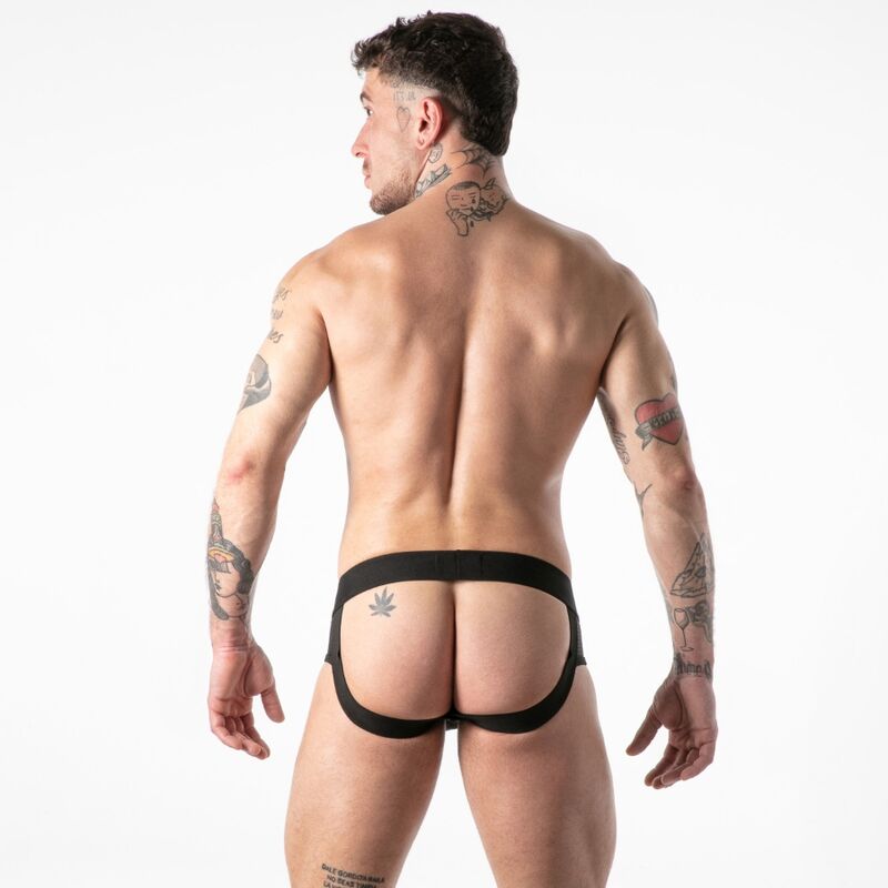 LOCKER GEAR - CUECA JOCK STOCK COM ACESSO MILITAR COMPLETO VERMELHA TAMANHO XL