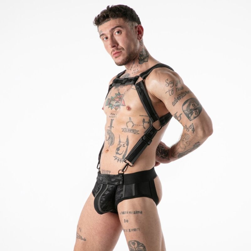 LOCKER GEAR - CINTO DE ACESSO MILITAR COMPLETO PRETO TAMANHO S/M