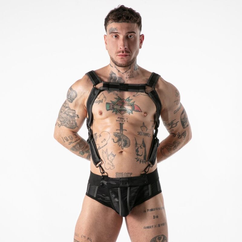 LOCKER GEAR - CINTO DE ACESSO MILITAR COMPLETO VERMELHO G/GG