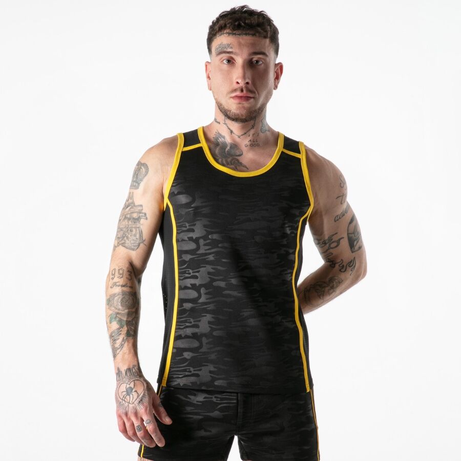 LOCKER GEAR - REGATA AMARELA COM ACESSO MILITAR COMPLETO M