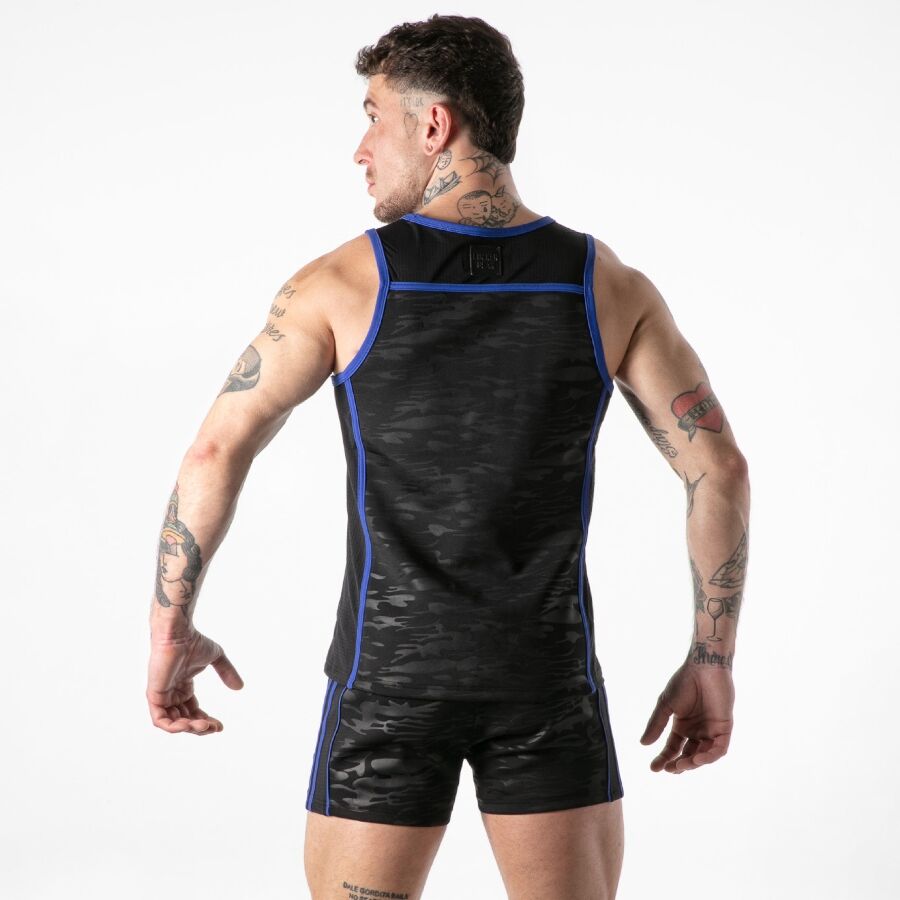 LOCKER GEAR - REGATA AZUL COM ACESSO MILITAR COMPLETO L
