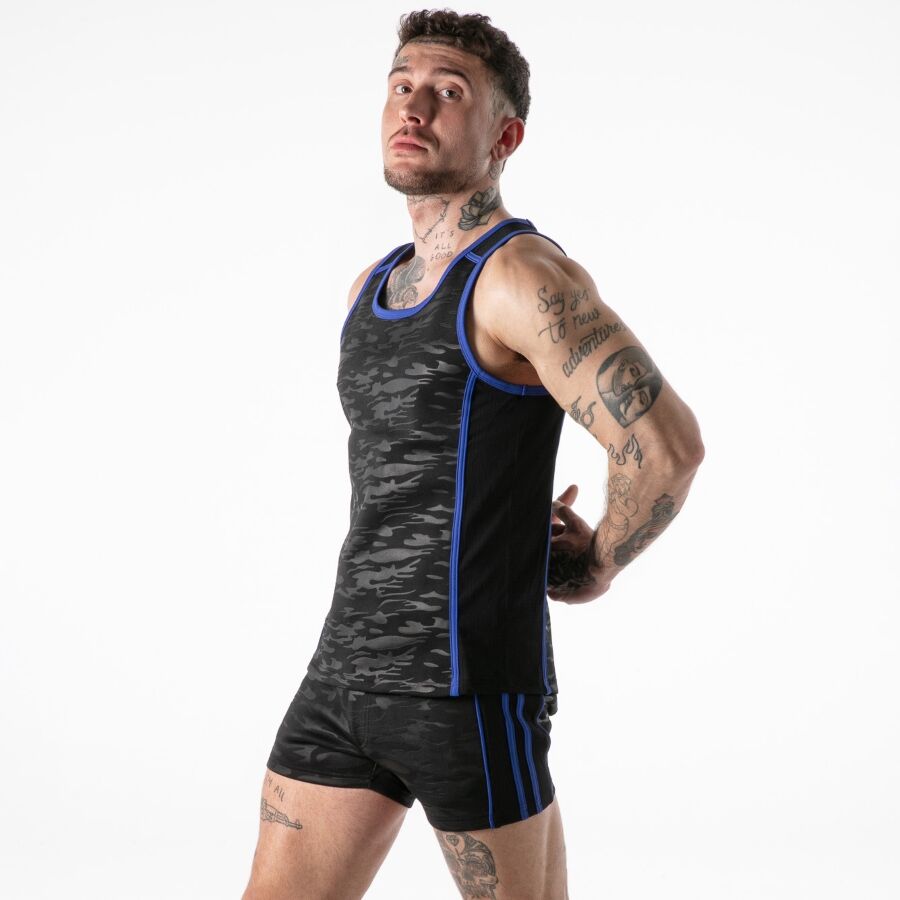 LOCKER GEAR - REGATA AZUL COM ACESSO MILITAR COMPLETO L