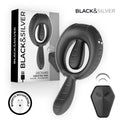 BLACK &amp; SILVER - ANEL VIBRATÓRIO RECARREGÁVEL DECKARD COM CONTROLE REMOTO BLACK &amp; SILVER