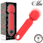 MIA - LUCY ELLEN MINI MASSAGEADOR DE VARINHA RECARREGÁVEL USB VERMELHO