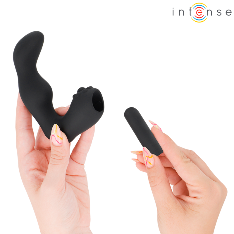 INTENSE - HENRY MASSAGEADOR DE PRÓSTATA RECARREGÁVEL USB PRETO