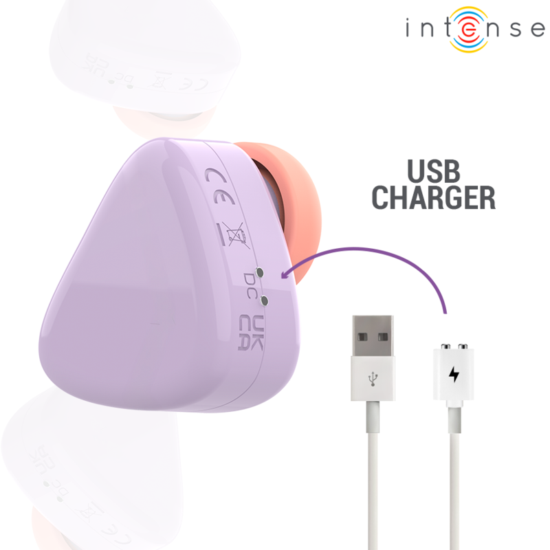 INTENSE - CUKI ESTIMULADOR CLITORIANO DE SUCÇÃO RECARREGÁVEL USB - ROXO