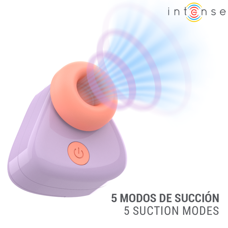 INTENSE - CUKI ESTIMULADOR CLITORIANO DE SUCÇÃO RECARREGÁVEL USB - ROXO