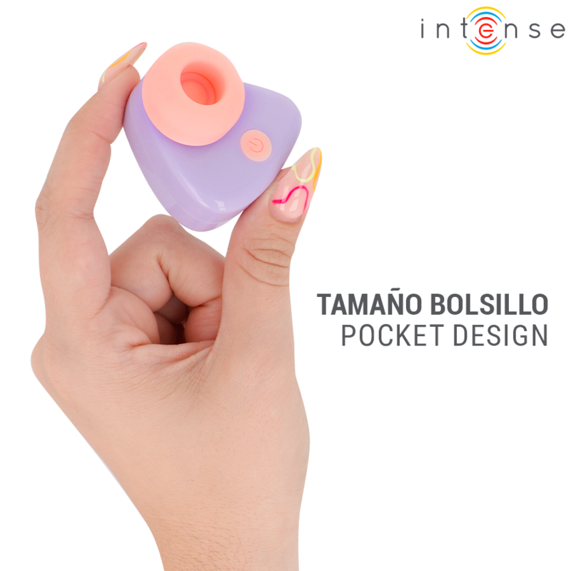 INTENSE - CUKI ESTIMULADOR CLITORIANO DE SUCÇÃO RECARREGÁVEL USB - ROXO