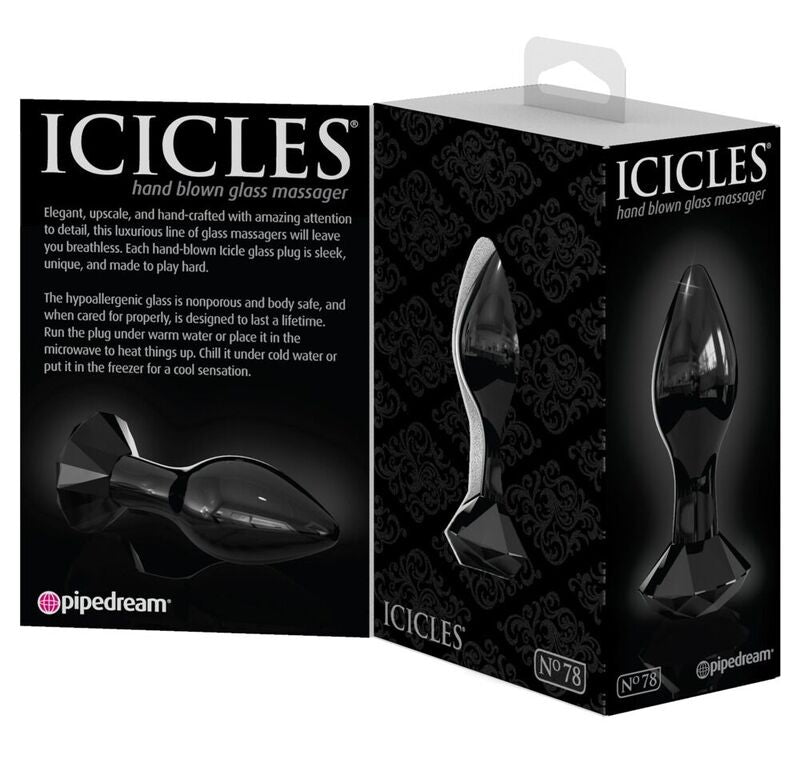 ICICLES - PLUGUE ANAL DE VIDRO N. 78