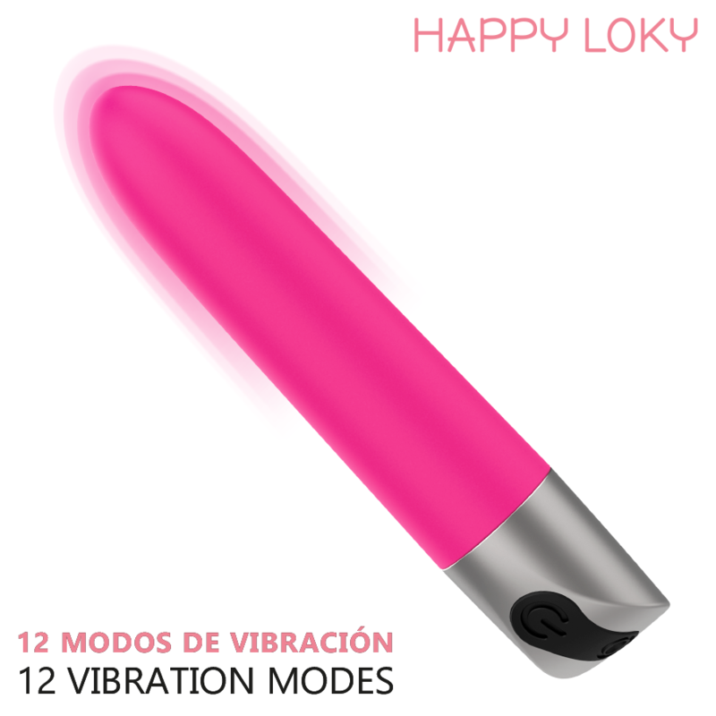 HAPPY LOKY - VIBRADOR MINI RECARREGÁVEL USB PORQUINHO ROSA