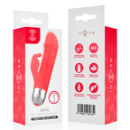 INTENSE - MIKE MINI VIBRADOR COELHO RECARREGÁVEL USB VERMELHO