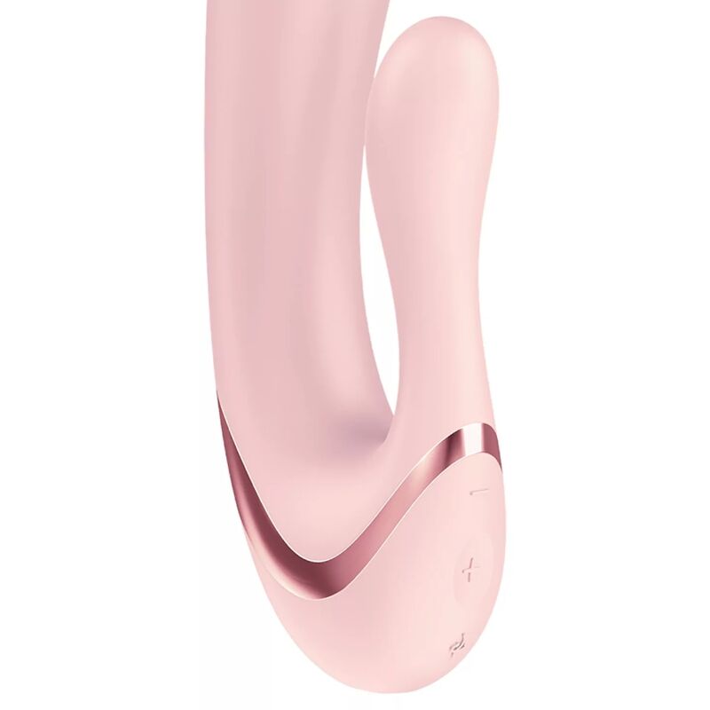 SATISFYER - PEARL BUNNY 3 VIBRADOR COELHO COM PÉROLAS GIRATÓRIAS ROSA CLARO