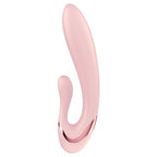 SATISFYER - PEARL BUNNY 3 VIBRADOR COELHO COM PÉROLAS GIRATÓRIAS ROSA CLARO
