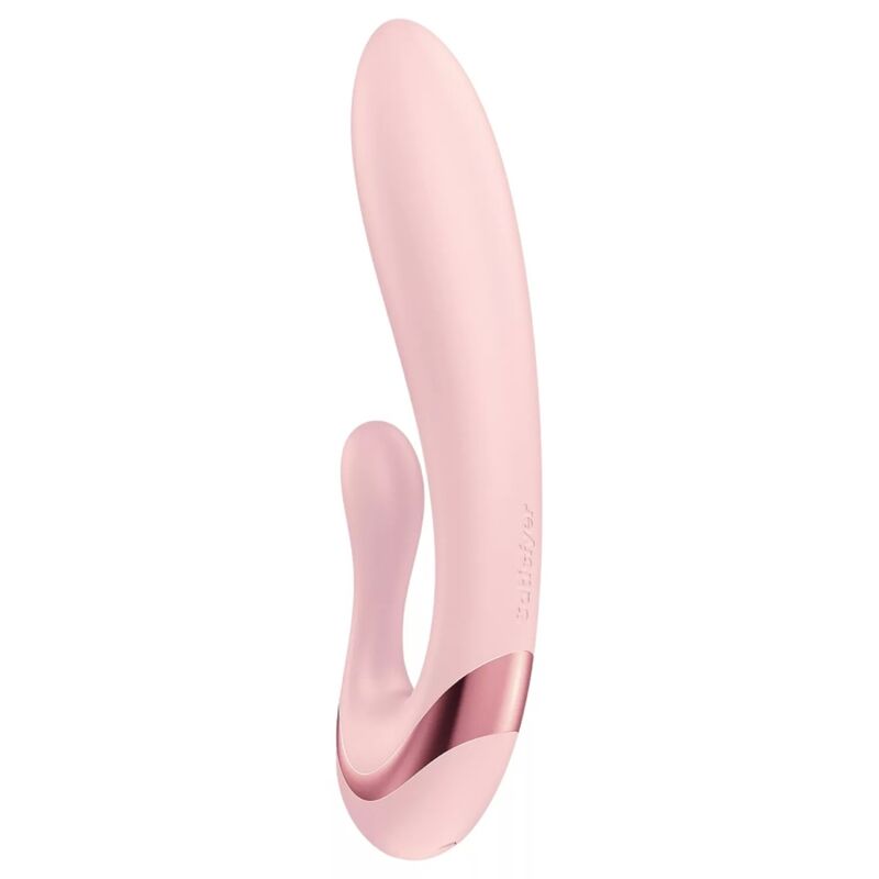 SATISFYER - PEARL BUNNY 3 VIBRADOR COELHO COM PÉROLAS GIRATÓRIAS ROSA CLARO