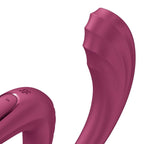 SATISFYER - G FOR GODDESS 3 VIBRADOR DE DUPLA ESTIMULAÇÃO BORGONHA