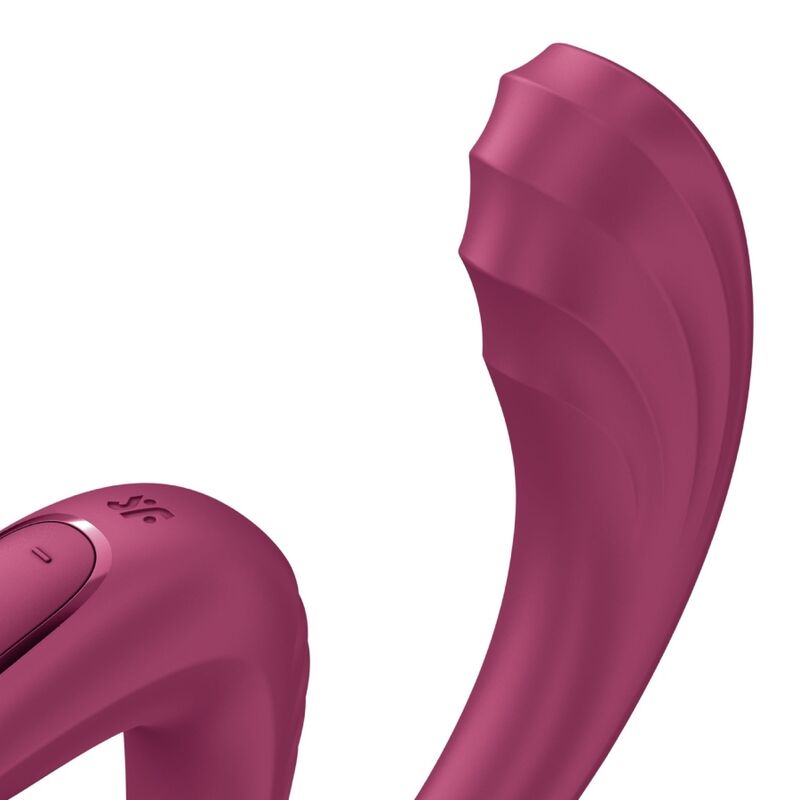 SATISFYER - G FOR GODDESS 3 VIBRADOR DE DUPLA ESTIMULAÇÃO BORGONHA