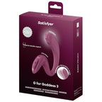 SATISFYER - G FOR GODDESS 3 VIBRADOR DE DUPLA ESTIMULAÇÃO BORGONHA