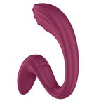 SATISFYER - G FOR GODDESS 3 VIBRADOR DE DUPLA ESTIMULAÇÃO BORGONHA