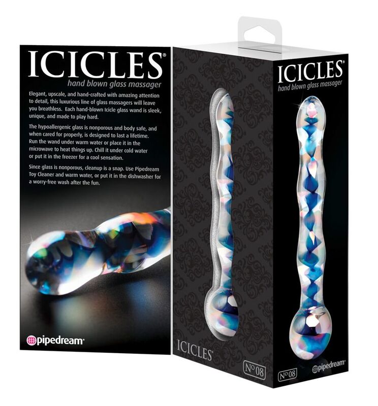 ICICLES - MASSAGEADOR DE VIDRO N. 8