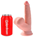 KING COCK - PLUS BOLAS DE BALANO DE DILDO 3D 12.7 CM