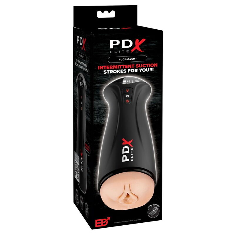 PDX ELITE - FAP-GASM - MASTURBADOR DE SUCÇÃO E VIBRAÇÃO INTERMITENTE