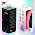 MYTHOLOGY - LYRA 6 DILDO DE SILICONE 17 CM Ø 3,6 CM ROSA COM PINTURA VERMELHA