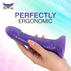 MYTHOLOGY - LYRA 10 DILDO DE SILICONE 17 CM Ø 3,6 CM ROXO COM PINTAS