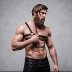 FETISH SUBMISSIVE - ATTITUDE MENS CROSSED SHOULDER ECO LEATHER ARNESS