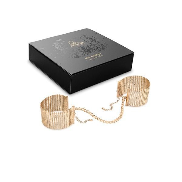 BIJOUX INDISCRETS - DÃSIR MÃTALLIQUE ALGEMAS DE MALHA DE METAL DOURADO