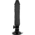 BASECOCK - VIBRADOR DE CONTROLE REMOTO REALÍSTICO PRETO 20 CM -O- 4 CM