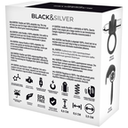 BLACK&SILVER - ANEL RECARREGÁVEL BURTON 10 MODOS DE VIBRAÇÃO